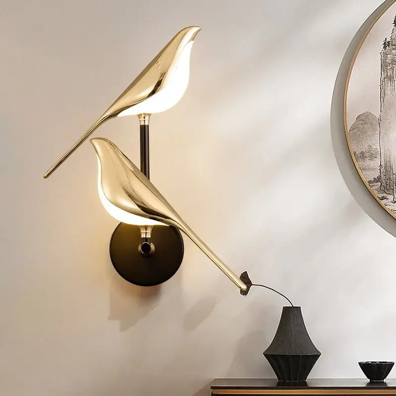 Wall Light - Creative Bird 360° Rotatable LED Wall Lamp Golden Touch Switch SW-36210457 - SWEET-LIGHTS