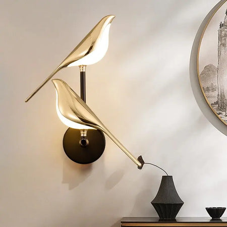 Wall Light - Creative Bird 360° Rotatable LED Wall Lamp Golden Touch Switch SW-36210457 - SWEET-LIGHTS