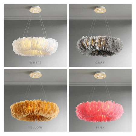 Pendant Light - Nordic Goose Feather LED Chandelier Home Decor SW-36210345 - SWEET-LIGHTS