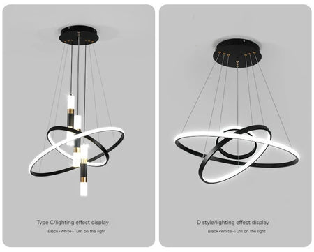Pendant Light - Modern Round LED Chandelier Fixture for Home Decor SW-36210467 - SWEET-LIGHTS