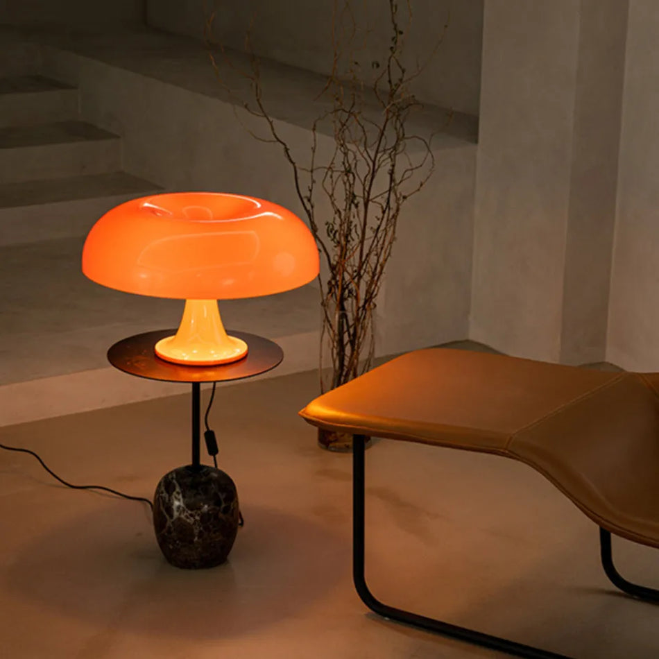 Table Lamp - Mushroom Touch Sensor Dimming LED Night Light Orange SW-36210345 - SWEET-LIGHTS