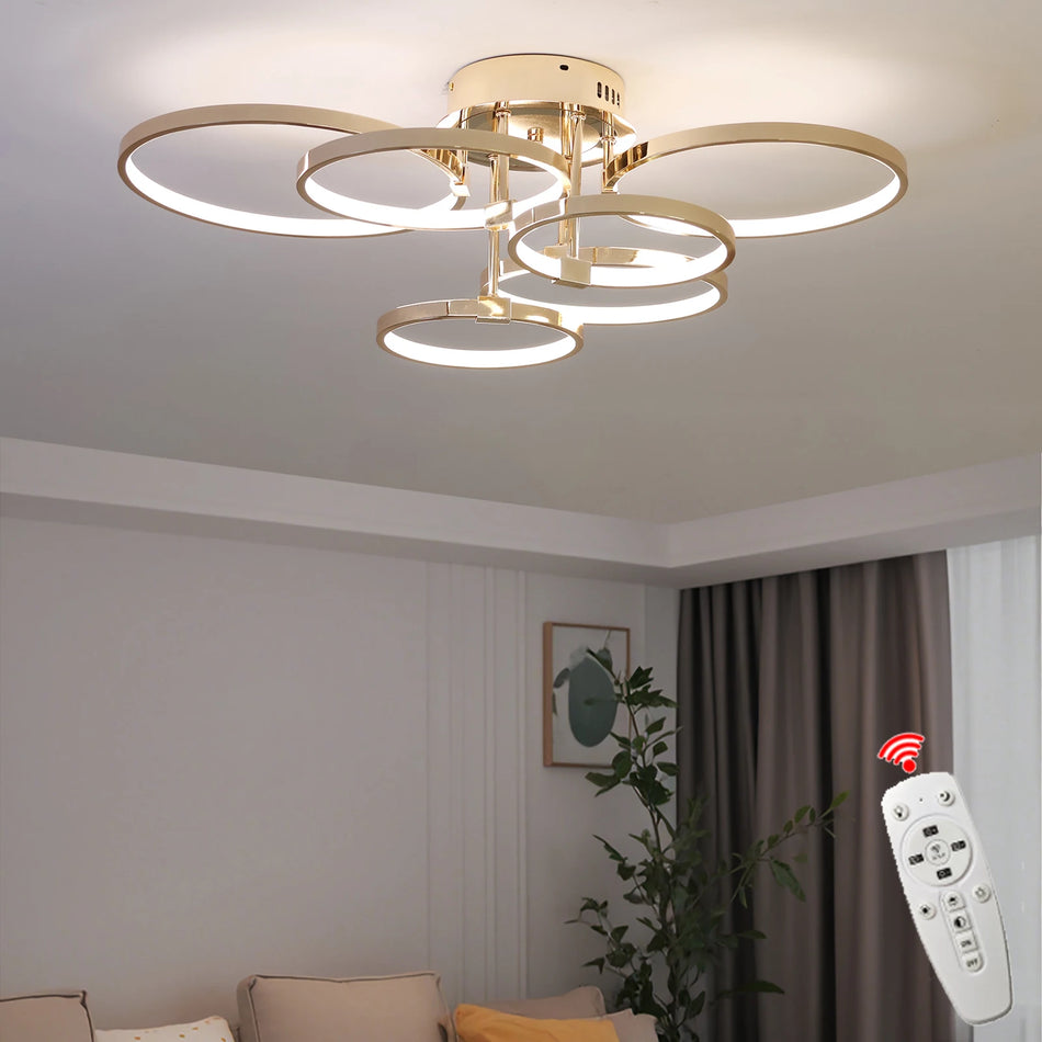Ceiling Light - Modern Dimmable LED Chandelier with Remote SW-36210789 - SWEET-LIGHTS
