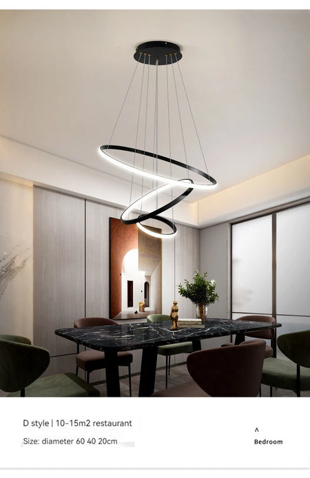 Pendant Light - Modern Round LED Chandelier Fixture for Home Decor SW-36210467 - SWEET-LIGHTS
