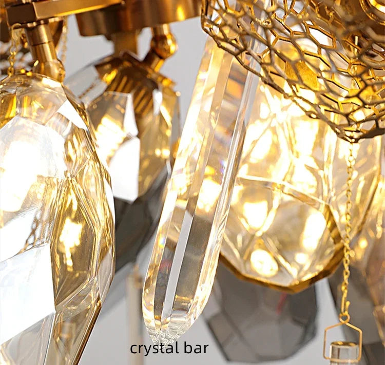 Chandelier - Modern Luxury LED Stainless Steel Crystal Pendant Light Free Bulb SW-36210789 - SWEET-LIGHTS