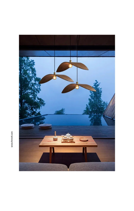 Pendant Light - Modern Wabi Sabi Walnut Chandeliers Home Lights SW-36210567 - SWEET-LIGHTS