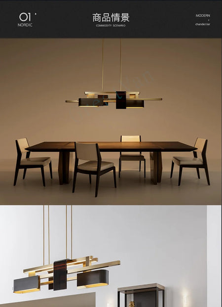 Pendant Light - Post Modern Nordic Chandelier Stainless Steel LED SW-36210458 - SWEET-LIGHTS