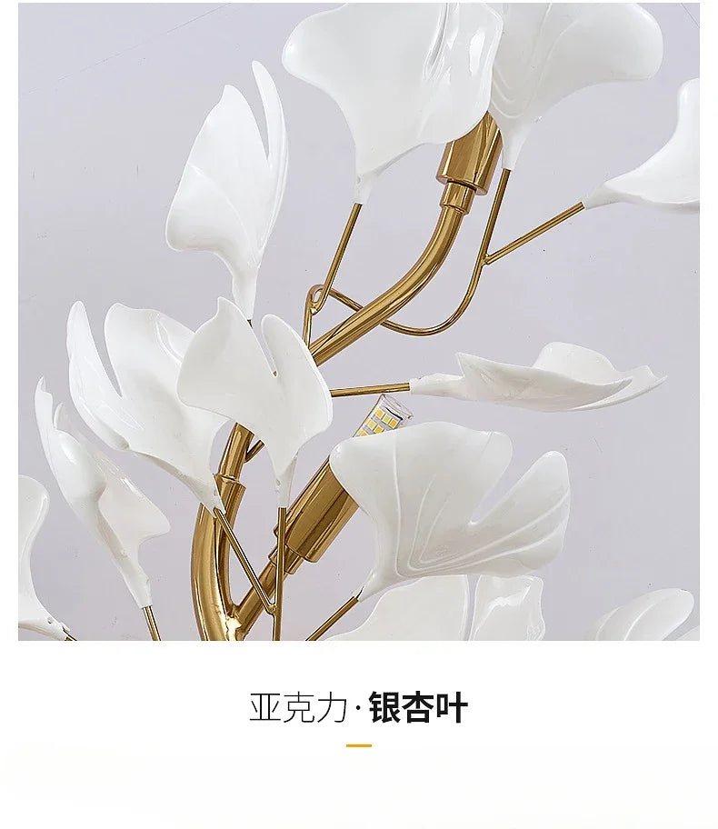 Wall Light - Creative Foyer Nordic Bedroom Ginkgo Leaf Lamp SW-36210234 - SWEET-LIGHTS