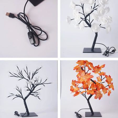 Table Lamp - 24LEDs Maple Leaf USB Tree Light Room Decoration SW-36210458 - SWEET-LIGHTS