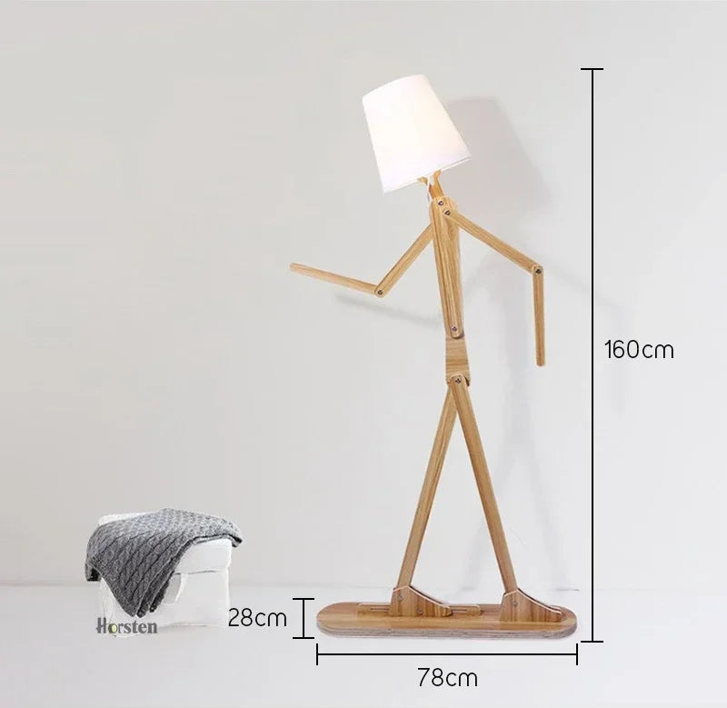 Floor Lamp - Japanese Style DIY Wooden Nordic Light SW-36210458 - SWEET-LIGHTS