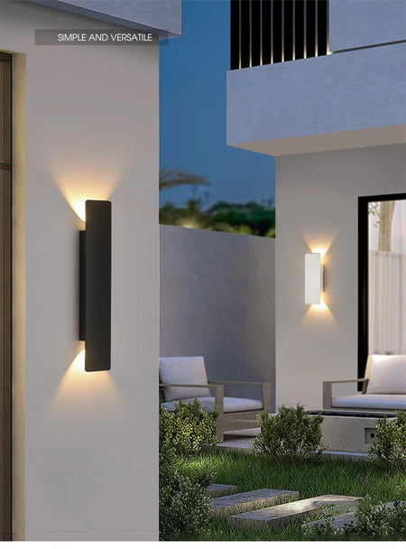 Outdoor Light - Waterproof Aluminum Wall Lamp 18W LED Black SW-36210578 - SWEET-LIGHTS