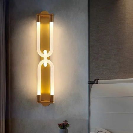 Wall Light - Nordic Art Design LED Wall Lights Gold Black Metal White Acrylic Tube Home Deco Wall Decor SW-36210478 - SWEET-LIGHTS