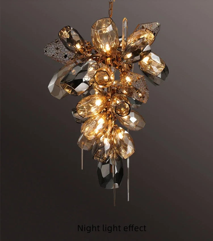 Chandelier - Modern Luxury LED Stainless Steel Crystal Pendant Light Free Bulb SW-36210789 - SWEET-LIGHTS