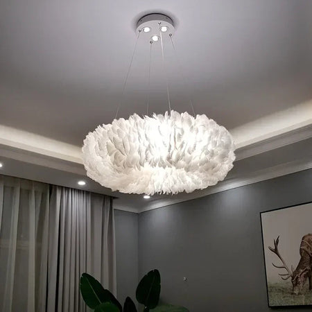 Pendant Light - Nordic Goose Feather LED Chandelier Home Decor SW-36210345 - SWEET-LIGHTS