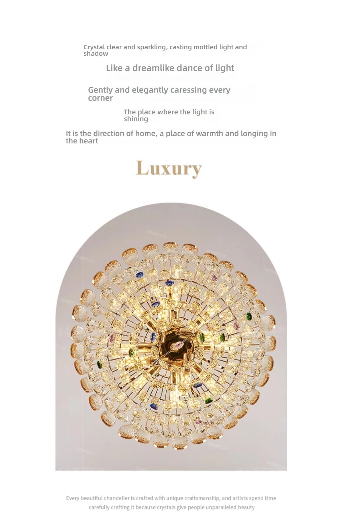 Chandelier - Home Decoration Crystal Chandelier Luxury Villa Lighting SW-36210458 - SWEET-LIGHTS