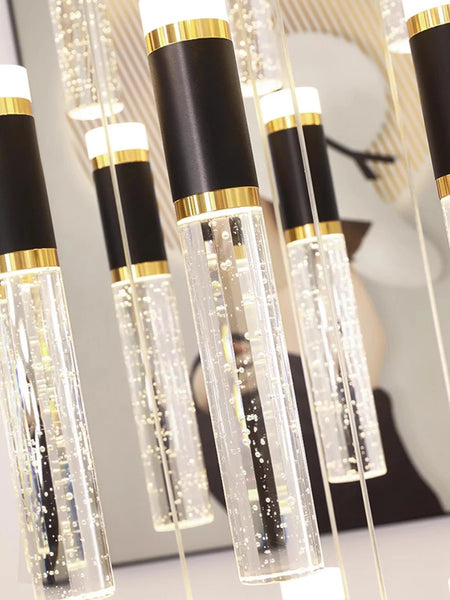 Pendant Light - Modern Crystal Stair Chandelier LED Indoor Lighting SW-36210457 - SWEET-LIGHTS