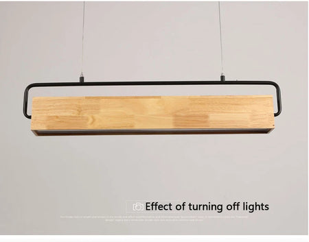 Pendant Light - High-end Simple Nordic Wooden LED with Metal Pole for Restaurants and Cafes Bright SW-36210748 - SWEET-LIGHTS