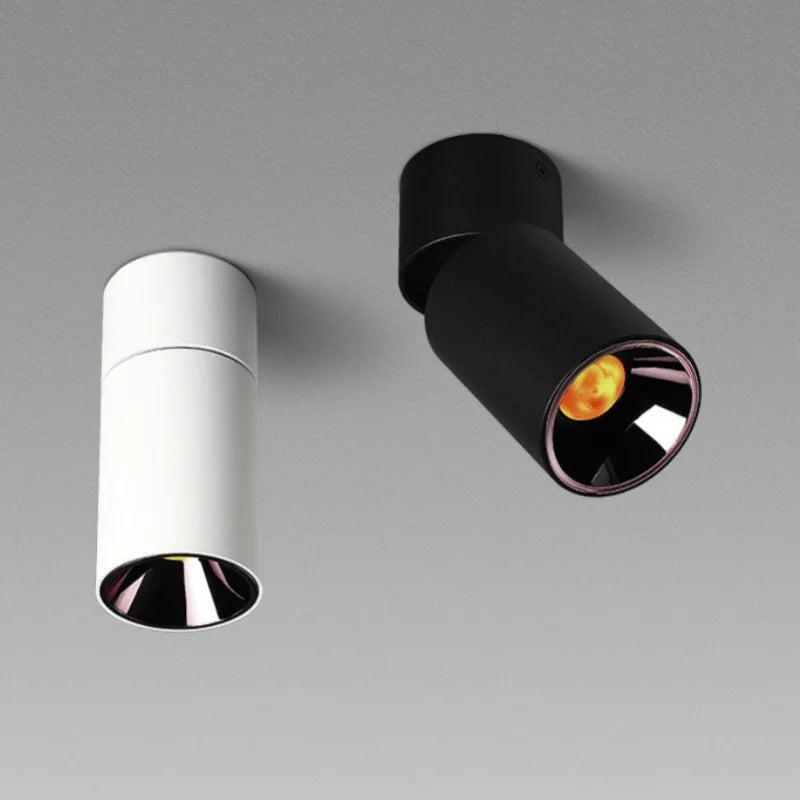 Spotlight - Rotating 355 ° Folding Surface Mounted Spot Light with No Opening Exquisite Ceiling COB Tube Light SW-36210789 - SWEET-LIGHTS