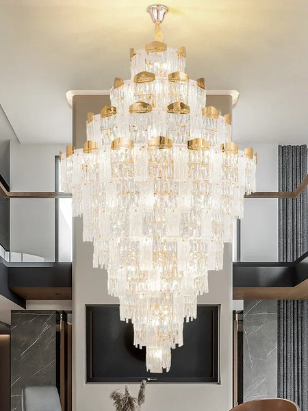 Chandelier - French Duplex High-End Crystal Lights For Luxury Living Room SW-36210789 - SWEET-LIGHTS