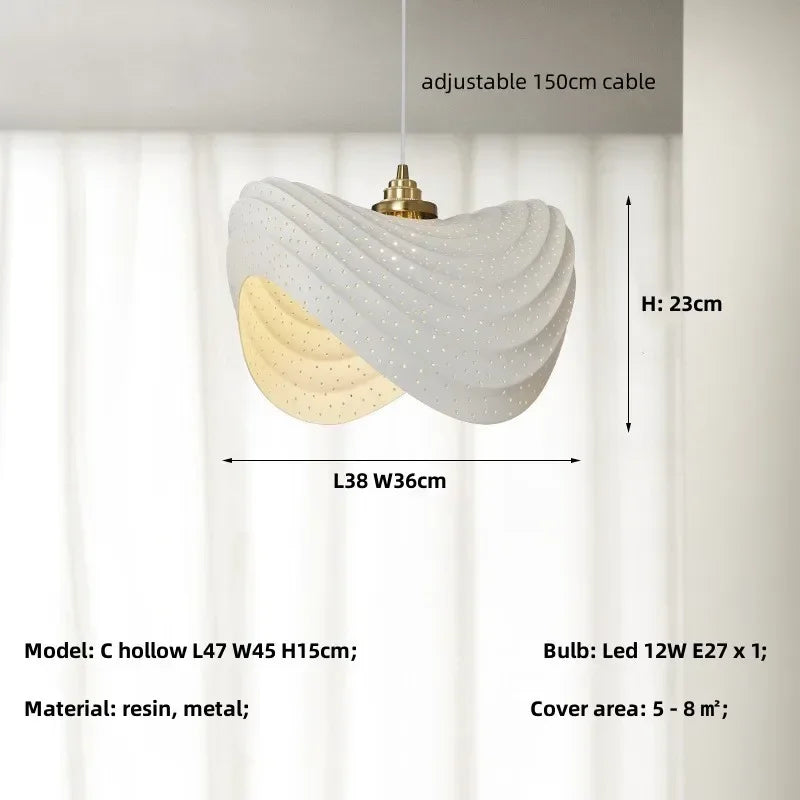 Pendant Light - Modern Minimalism E27 LED Resin Lamp Fixtures SW-36210678 - SWEET-LIGHTS