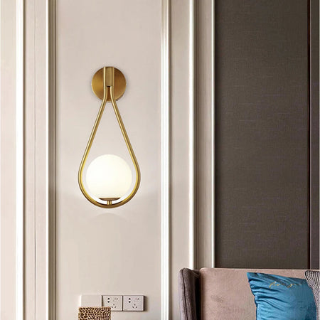Wall Light - Interior LED Wall Lamps Wall Lighting Fixtures for Bedroom Living Room Indoor Frosted Glass Ball Sconce SW-36210458 - SWEET-LIGHTS