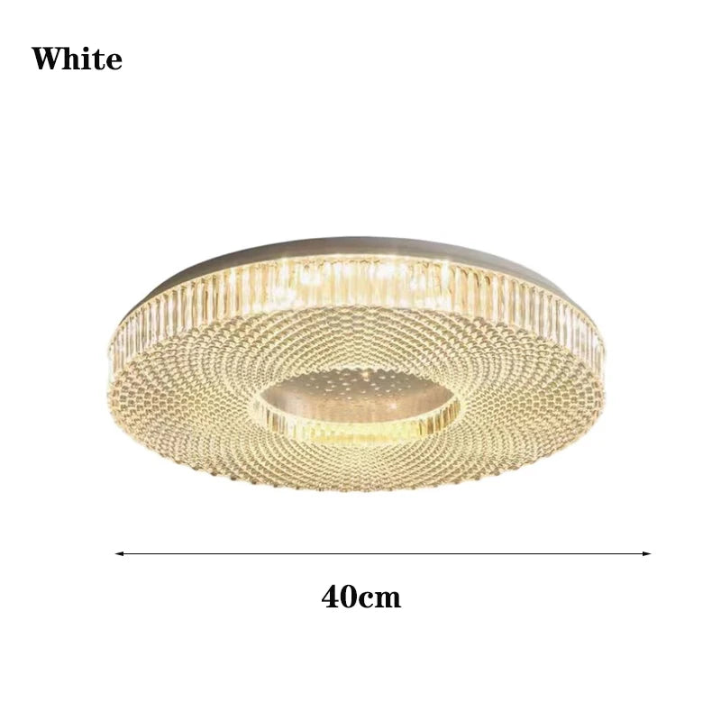 Ceiling Light - Remote Control Minimalist LED Round Chandelier For Living Room Bedroom Dining Study Lights Ceiling Lustre SW-36210789 - SWEET-LIGHTS
