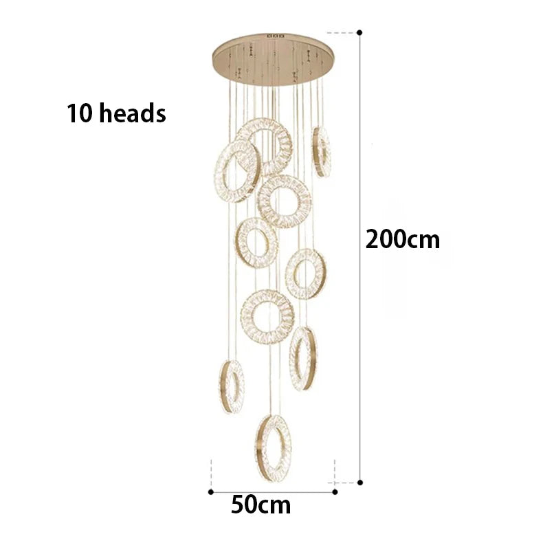 Chandelier - Modern Home Decoration Crystal Pendant Lamp SW-36210457 - SWEET-LIGHTS