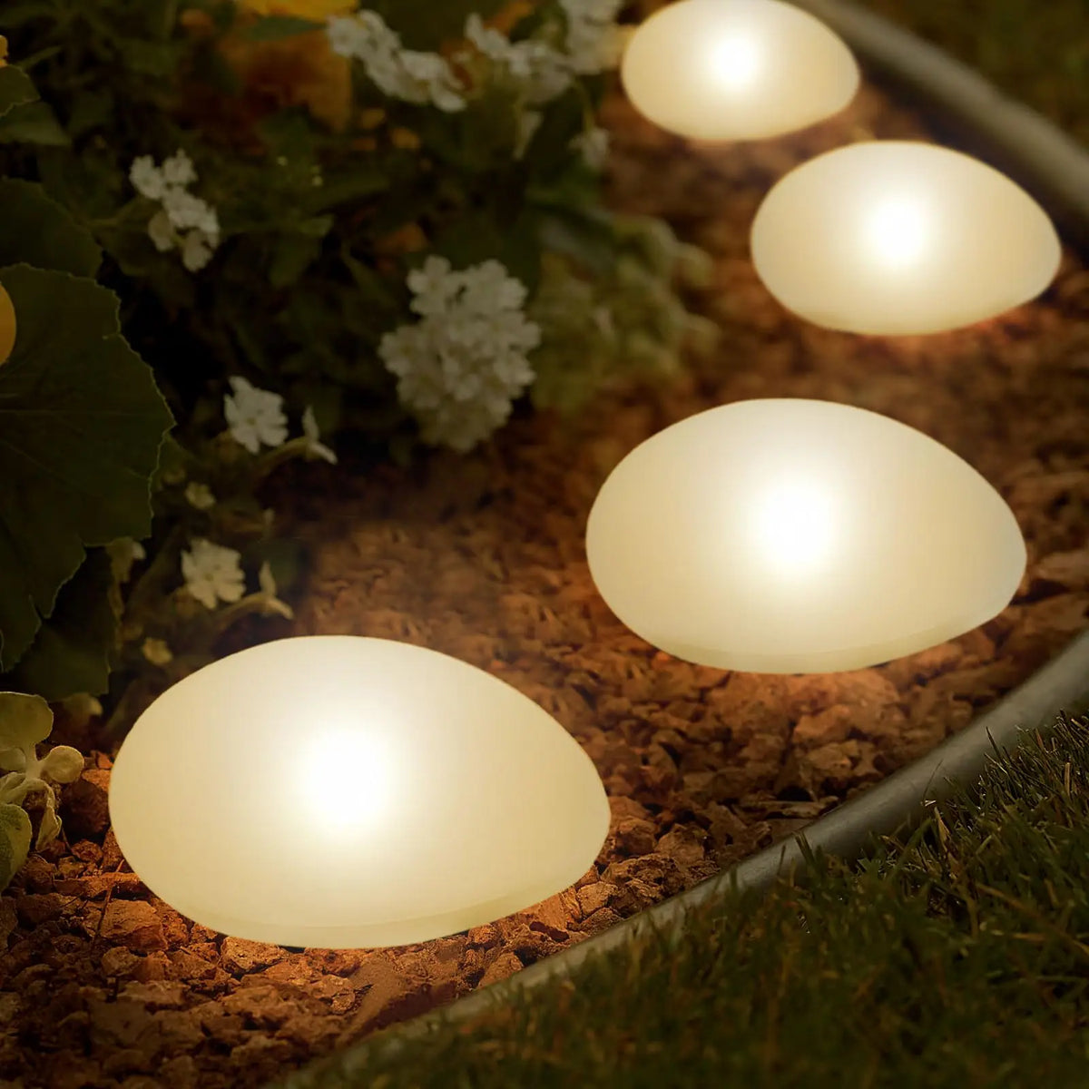 Outdoor Light - Solar Powered Pebble Stone Lamp for Garden SW-36210345 - SWEET-LIGHTS