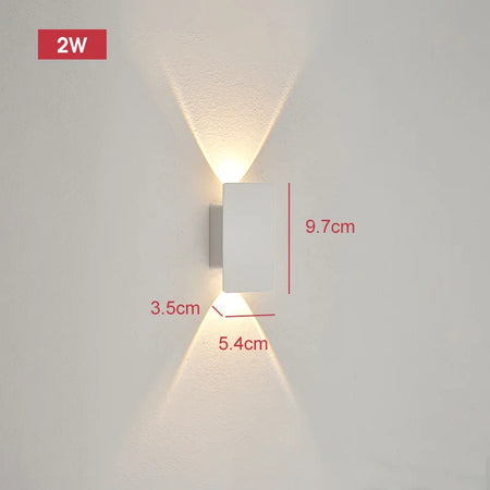 Outdoor Light - Waterproof Aluminum Wall Lamp 18W LED Black SW-36210578 - SWEET-LIGHTS