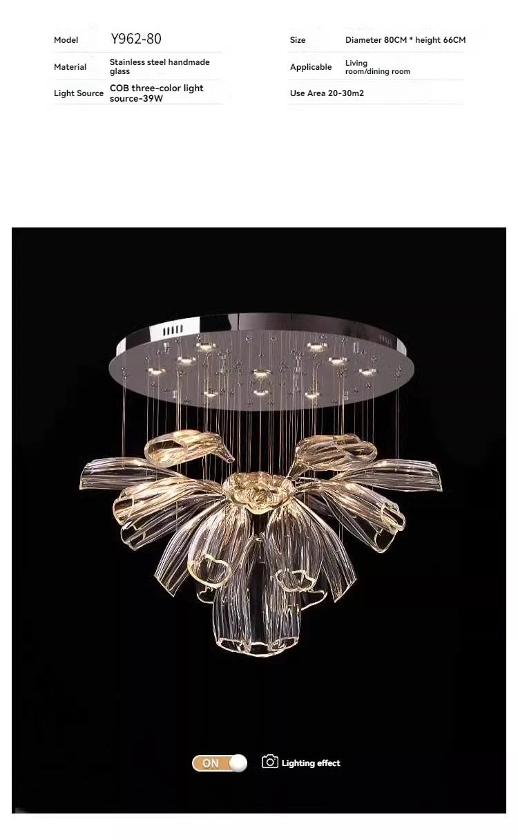 Chandelier - Italy Designer Crystal Glass Pendant Lights Luxury SW-36210457 - SWEET-LIGHTS