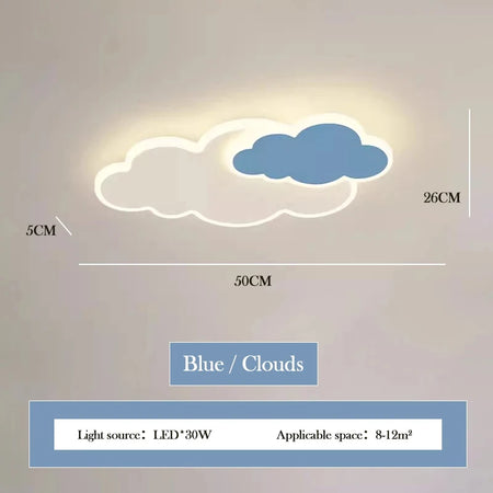 Children Lighting - Creative Cloud Children's Room LED Ceiling Light Modern Bedroom Study Lamp Nordic Designer Fixture SW-36210458 - SWEET-LIGHTS