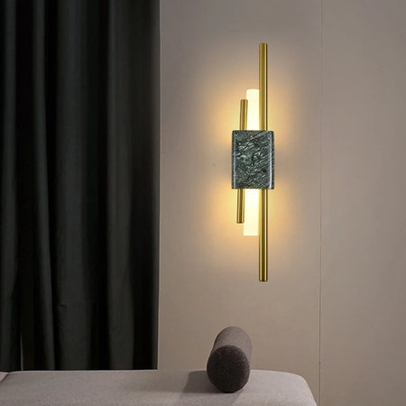 Wall Light - Green Marble Luxury Golden Decor Bedside Lamp Led 8W SW-36210345 - SWEET-LIGHTS