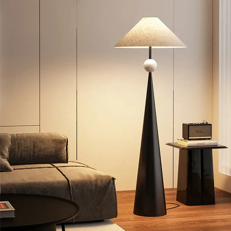 Floor Lamp - Japanese Designer Wabi-sabi Minimalist Cloth Cover Art Stand Lights Living Room Bedroom SW-36210789 - SWEET-LIGHTS