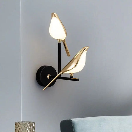 Wall Light - Creative Bird 360° Rotatable LED Wall Lamp Golden Touch Switch SW-36210457 - SWEET-LIGHTS