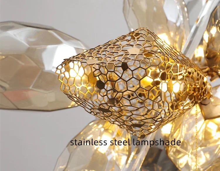 Chandelier - Modern Luxury LED Stainless Steel Crystal Pendant Light Free Bulb SW-36210789 - SWEET-LIGHTS