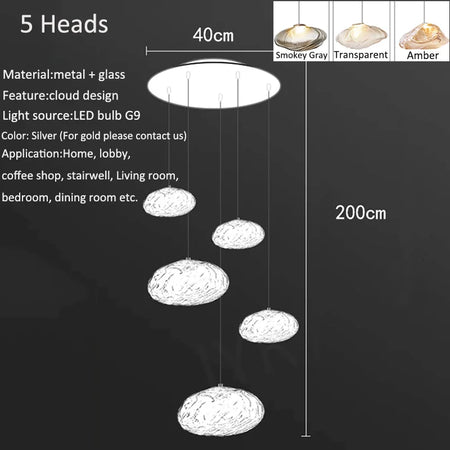 Chandelier - Nordic Home Decoration Living Room LED Pendant Light SW-36210345 - SWEET-LIGHTS