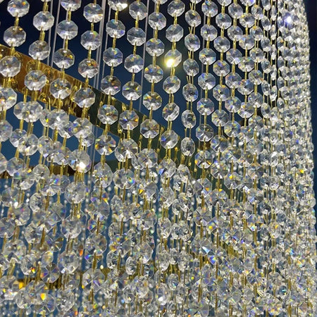 Chandelier - Large Spiral Design Crystal Chandelier For Staircase Hallway Lobby Modern LED Cristal Lamp Luxury Home Decor SW-36210345 - SWEET-LIGHTS