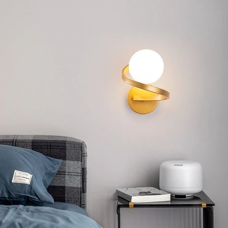Wall Light - Interior LED Wall Lamps Wall Lighting Fixtures for Bedroom Living Room Indoor Frosted Glass Ball Sconce SW-36210458 - SWEET-LIGHTS