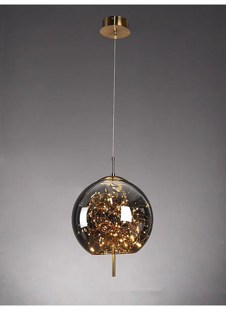 Pendant Light - Nordic Net Red Bedside Chandelier Glass SW-36210345 - SWEET-LIGHTS