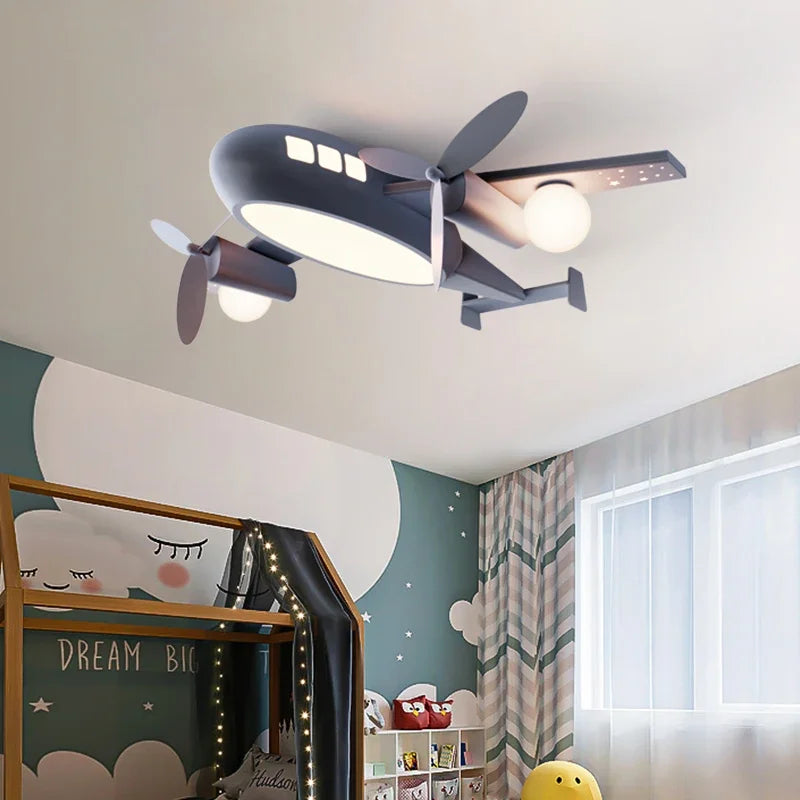 Children Lighting - Modern Minimalist Airplane Chandelier for Boys and Girls SW-36210426 - SWEET-LIGHTS