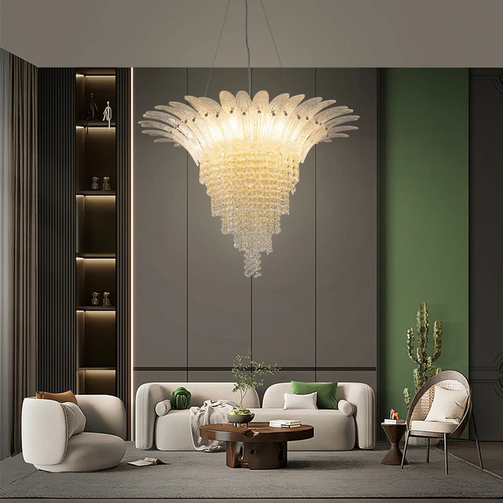 Chandelier - French Designer Crystal Chandelier Adjustable Height SW-36210345 - SWEET-LIGHTS