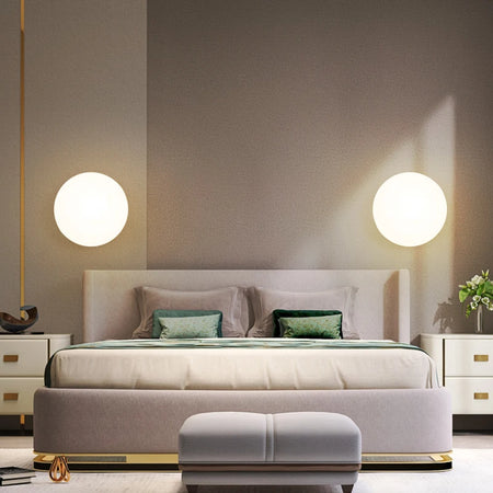 Wall Light - Interior LED Wall Lamps Wall Lighting Fixtures for Bedroom Living Room Indoor Frosted Glass Ball Sconce SW-36210458 - SWEET-LIGHTS