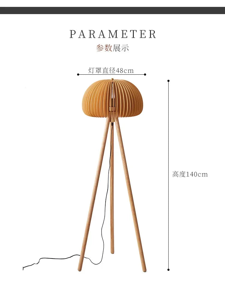 Floor Lamp - Original Wood Retro Creative Nordic Design SW-36210345 - SWEET-LIGHTS