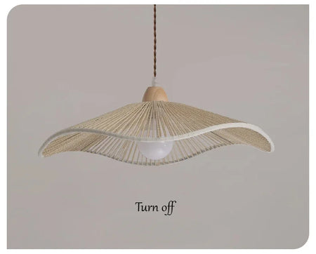 Pendant Light - SANDYHA Japanese Retro Walnut Hemp Rope Lamp SW-36210923 - SWEET-LIGHTS