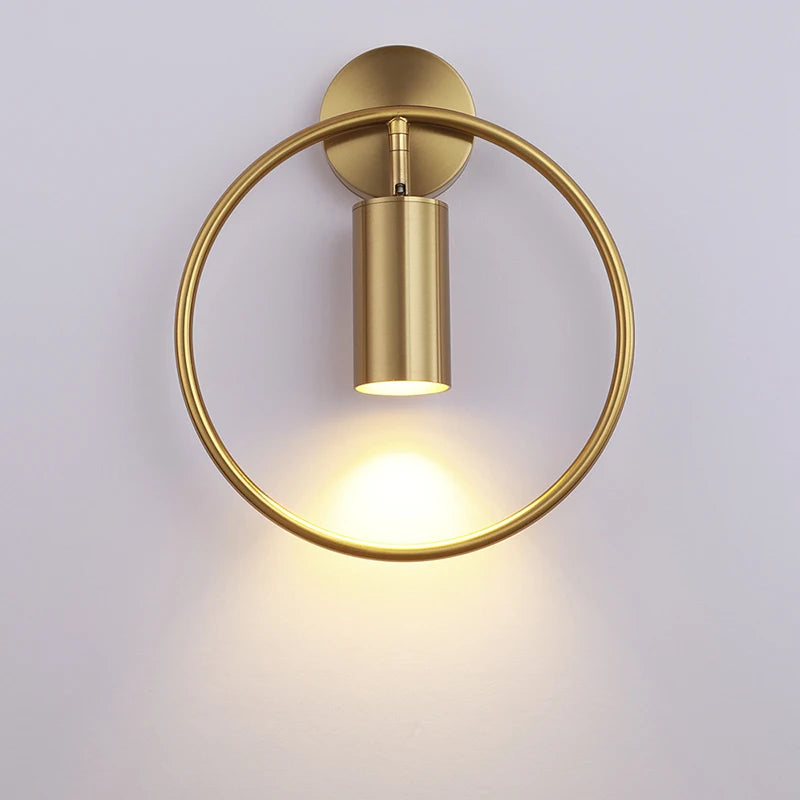 Wall Light - Modern LED Circular Electroplating Spotlight For Bedroom Living Room SW-36210345 - SWEET-LIGHTS