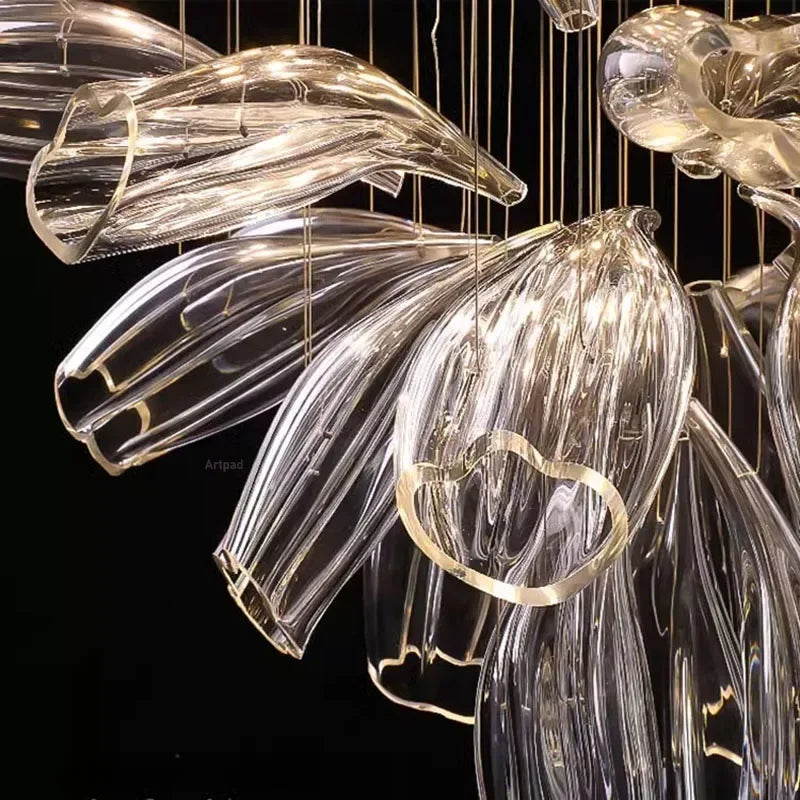 Chandelier - Italy Designer Crystal Glass Pendant Lights Luxury SW-36210457 - SWEET-LIGHTS