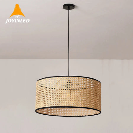 Lampshade - Rattan Hanging Lamp Shade Handwoven Drum Light SW-36210457 - SWEET-LIGHTS