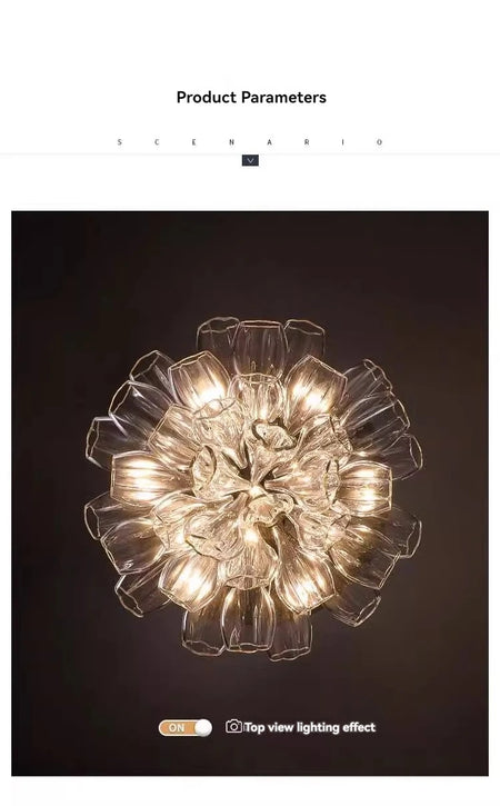 Chandelier - Italy Designer Crystal Glass Pendant Lights Luxury SW-36210457 - SWEET-LIGHTS