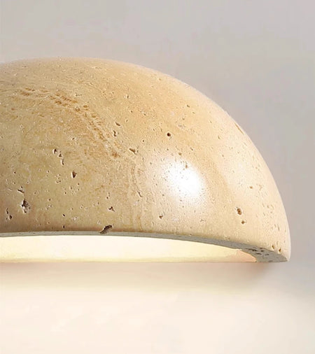 Wall Light - IWHD Modern Nordic LED Walnut Yellow Travertine Lamp SW-36210357 - SWEET-LIGHTS