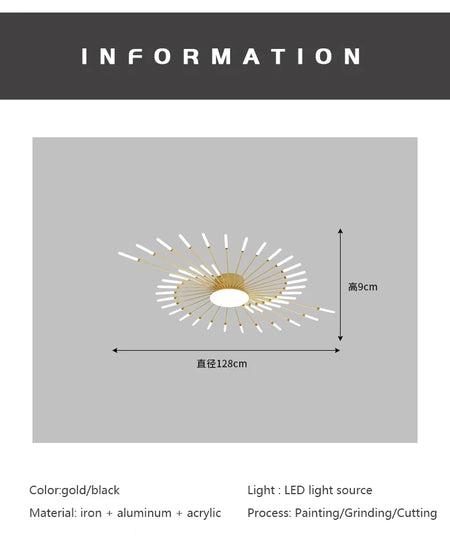Ceiling Light - Modern Creativity Fireworks LED Chandeliers SW-36210345 - SWEET-LIGHTS