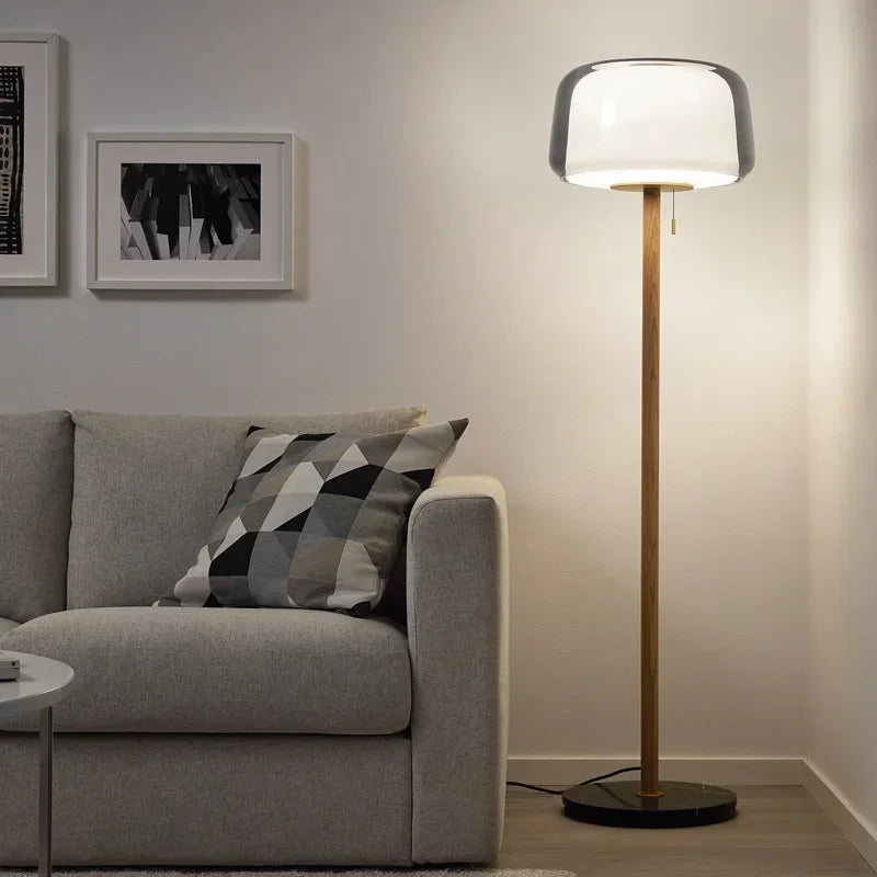 Floor Lamp - New Nordic Modern LED Minimalist Wooden Glass SW-36210347 - SWEET-LIGHTS